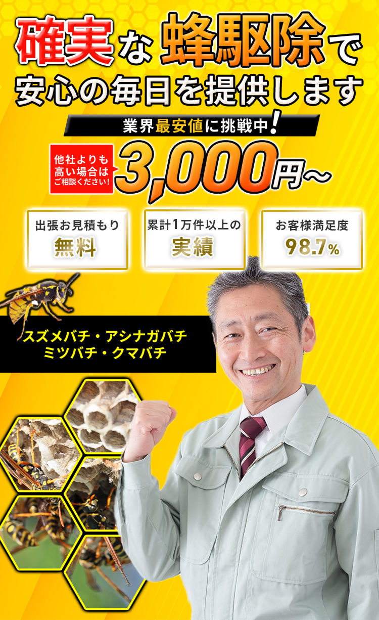 羽島市の蜂の巣駆除 - 確実な蜂駆除で安心の毎日を